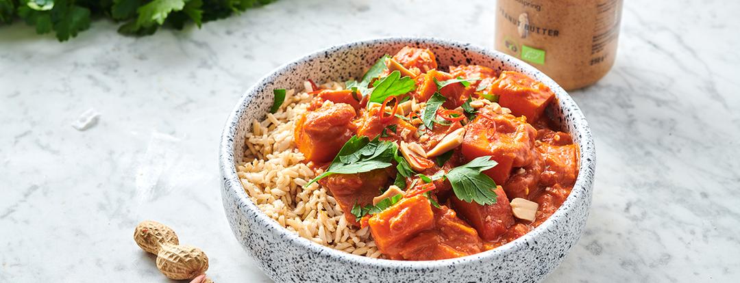 Würziger Erdnusseintopf vegan