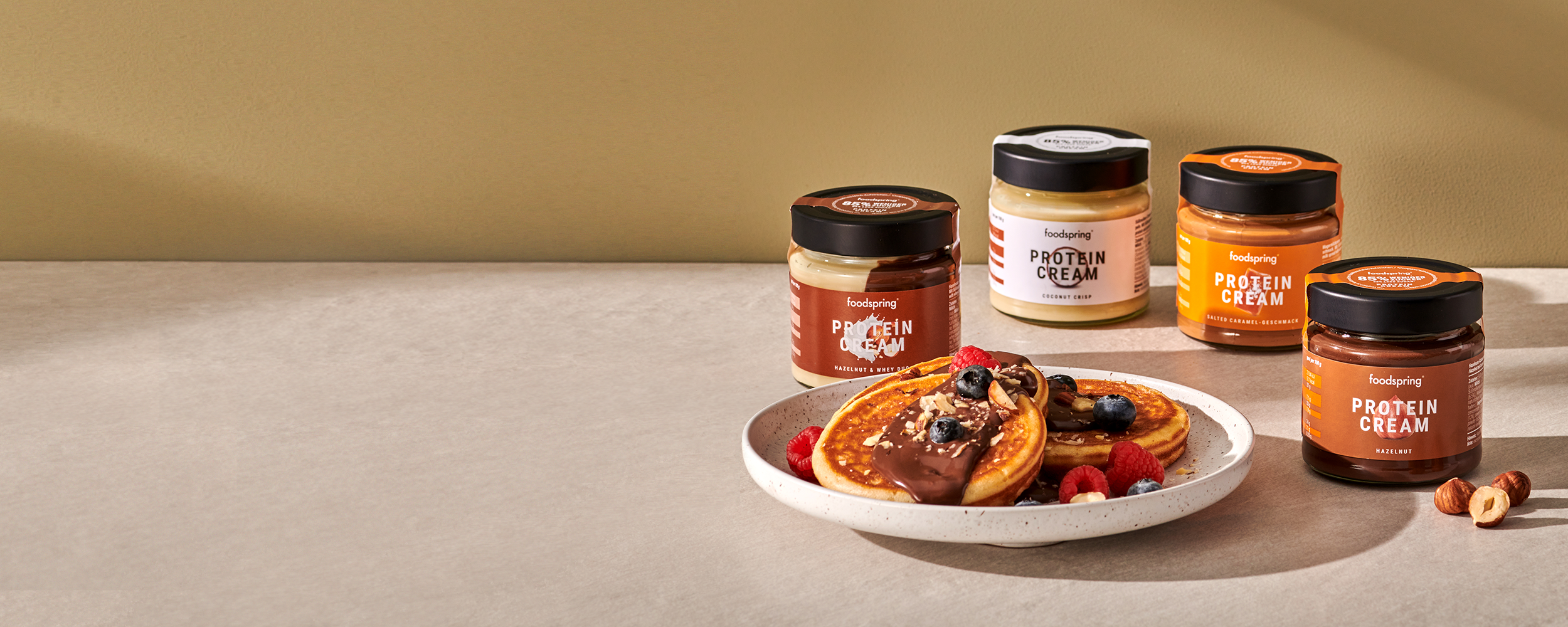 Bis zu 35%* Rabatt auf unsere Protein Creams! Bis zu 35%* Rabatt auf unsere Protein Creams!